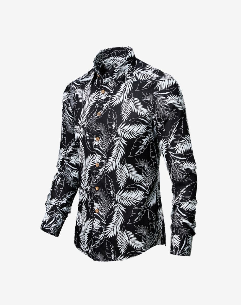 Chemise Hawaienne Homme Manche Longue Couleur Florale