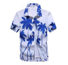 chemise hawaienne bleu homme - mockup - couleur florale