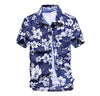 chemise hawaienne bleu - mockup | Couleur Florale