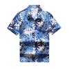 chemise hawaienne bleu ciel - mockup - couleur florale