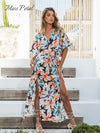 robe fleurs tropicales