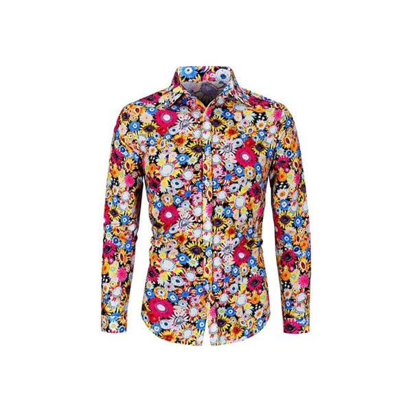Chemise femme à manches longues, style décontracté, ample et rétro Chemise femme à manches longues, style décontracté, ample et rétro