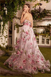 robe de mariée fleur 3d
