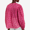blouse fleurie femme rose - vue de dos - Couleur Florale