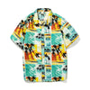 chemise hawaienne vintage - mockup - couleur florale