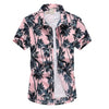 chemise hawaienne homme rose - mockup - couleur florale