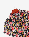 chemise a fleur colorée - détail de l'imrpimé fleuri - Couleur Florale