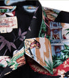 chemise hawaienne homme vintage - détail du col - Couleur Florale