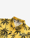 chemise hawaienne jaune - détails du col - Couleur Florale