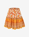 jupe boheme fleurie - mockup orange - couleur florale
