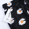 pantalon fleuri noir - détail poche - Couleur Florale