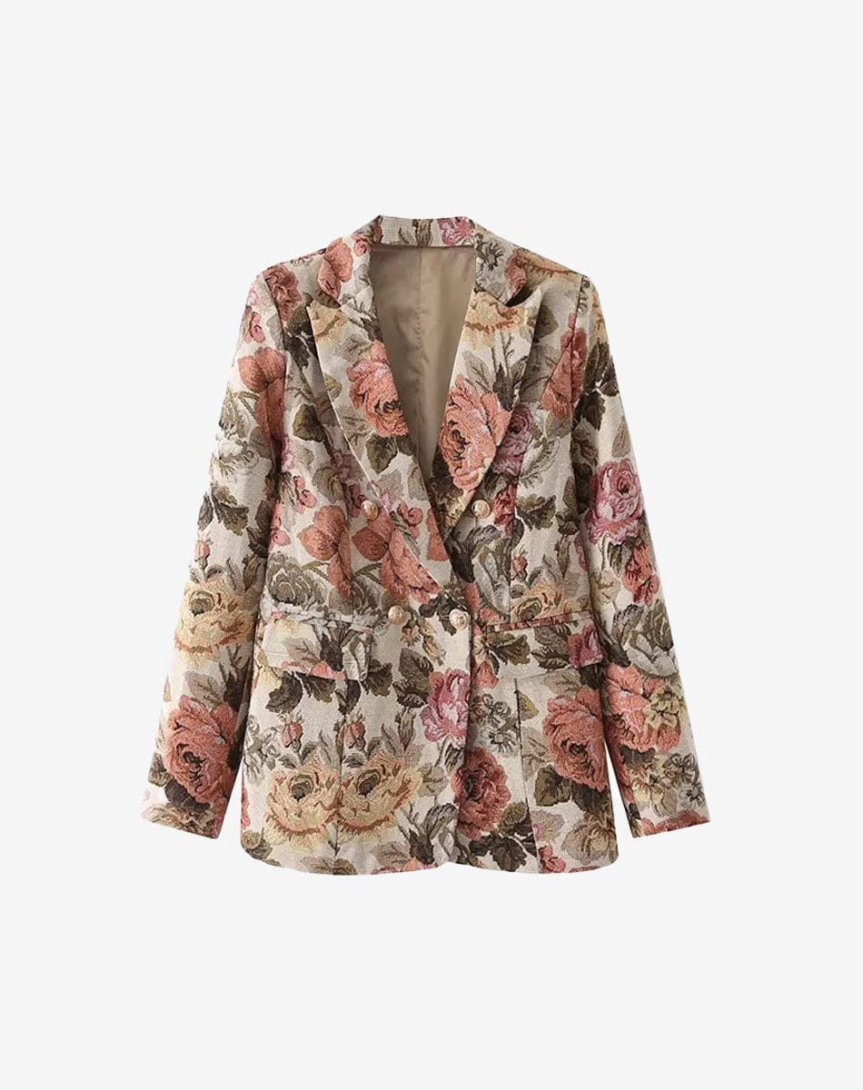 Veste courte fleurie femme outlet
